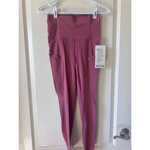 NWT Lululemon Fast and Free Tight 25" Elite Cherry Tint Size 4